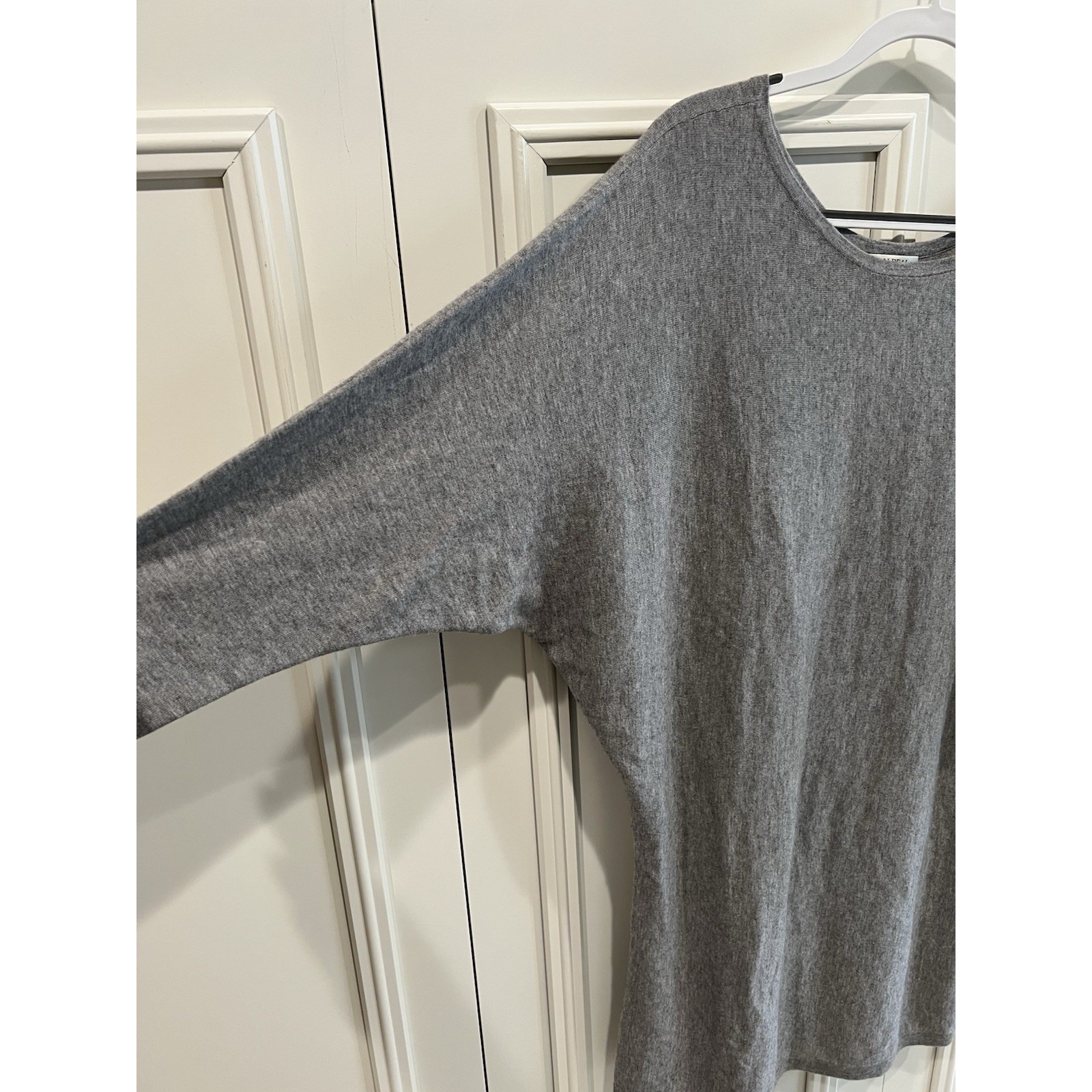 N.Peal Cashmere & Silk Sweater Dress Gray Quiet Luxury Minimalist Classic Soft — image 2 of 7